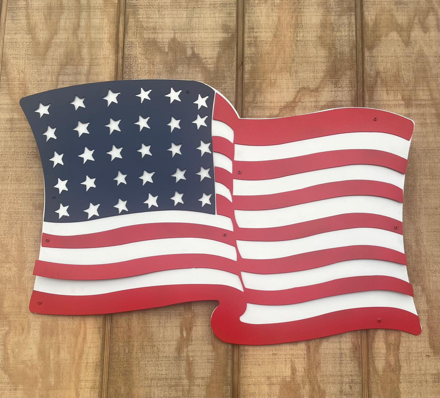 American flag wall hanging