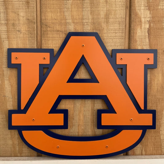 Auburn Logo Wall Art, Blue and Orange